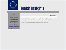Tablet Screenshot of healthinsights.org